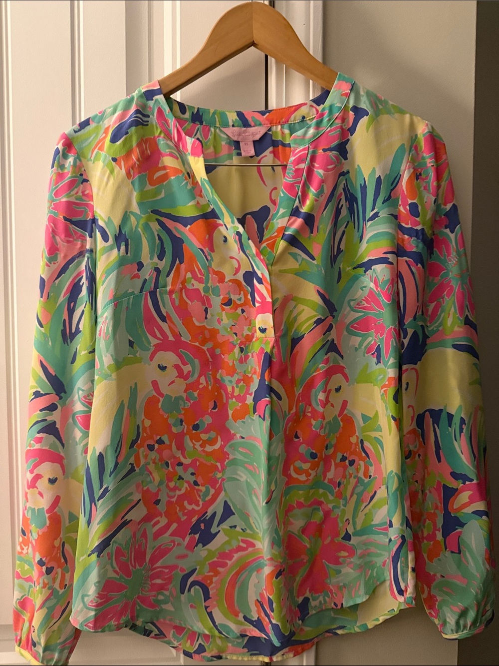 Lilly Pulitzer Stacey Top Tunic Style Silk